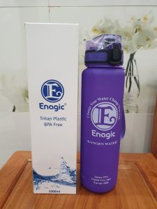 Bình Enagic 2 Màu Tím và Xanh Dương Đựng Nước Ion Kiềm Dung Tích 1000ml (BPA FREE)