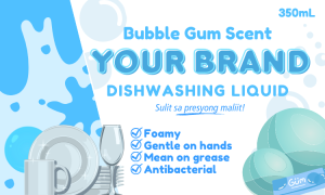 Custom Dishwashing Waterproof Sticker Label | Custom to your brand | Waterproof | Smudgeproof | Custom | Option 1