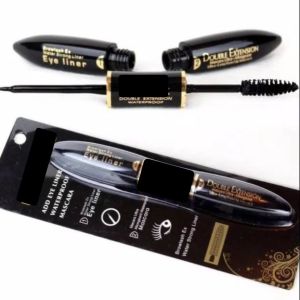[PCS] Mascara M-A.C 2 in 1 Eyeliner Papan Waterproof / Grosir Kosmetik / Starkosmet