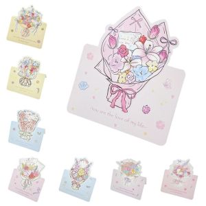 VIVIDI 3D Greeting Card with Envelope Pop Up Love Blessing Card Surprised Rose Thank You Cards Wife Girlfriend Gift