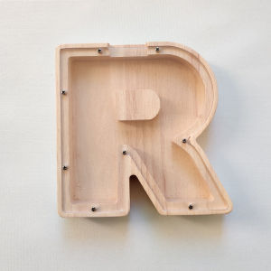 Personalized Wooden Alphabet Coin Bank for Kids - Creative Money Storage for Birthday Christmas & Graduation Gifts