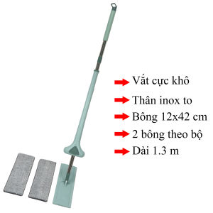 [HCM]{SUSAM MART - GIÁ SỈ} CÂY LAU NHÀ TỰ VẮT (KÍCH THƯỚC BÔNG 12X42 CM) HÀNG LOẠI I