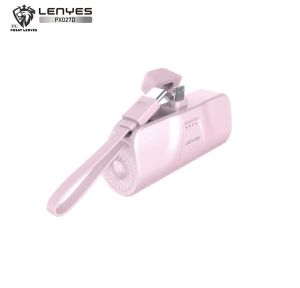 PX027D - Powerbank LENYES PX-027 D 5000mAh Mini Powerbank Fast Charging 20W 2 Conector Options Lightning Type C
