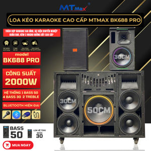 Loa kéo công xuất lớn 2000W BK688 sử dụng ngoài trời tích hợp vang đẩy mic nguồn cực kỳ chất lượng  siêu hay  cực đã