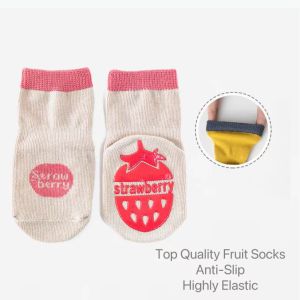 0-4Y Infant Baby Cotton Socks Anti-slip Floor Socks Newborn Candy Color Breathable Toddler Socks