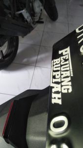 Stiker Motor Sticker Pejuang Rupiah Cutting Anti Air 3d Timbul Keren Variasi Mobil Motor