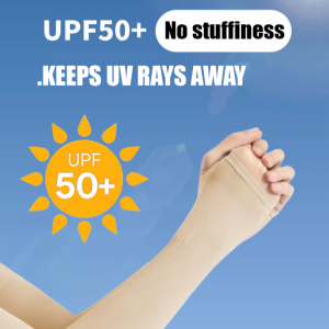💕UPF50+💕 Sweater Sleeves Sun Protection Korean Version Loose Sweater Sleeves for Men and Women Ice Silk Sleeves for Outdoor Sports Cycling Sweater Sleeves Sweater Sleeves
