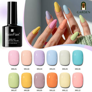Nail Gareden สีทาเล็บ 12สี สีสดใส น่ารัก หวาน ต้องใช้เครื่องอบ สีทาเล็บติดทน