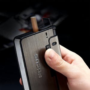 Portable Metal Case Creative Automatic Holder Box Gadget For Men Gift 便携式金属盒
