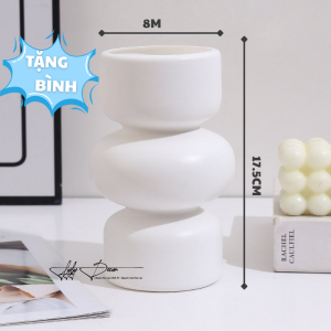 [TẶNG BÌNH] 5 Cụm TẶNG Bình - Hồng Tỷ Muội 8 Nhánh 30-32 Bông. Trang Trí Phòng Khách. Hoa Lụa LyLy Decor