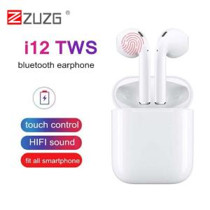 ZUZG i12 Mini Wireless Bluetooth Earphone Smart Touch Stereo Earbud Headset With Charging Box For iPhone Android Huawei Xiaomi Samsung All Smart Phone