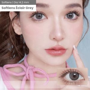 Softlens OLALILA My Eclair Grey Natural Lens / Softlens 14.2mm by Pinkin