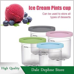 [Dale Dephne] Ice Cream pints Cup cho Ninja creamie Ice Cream Maker cup tái sử dụng có thể lưu trữ Ice Cream pints container với niêm phong