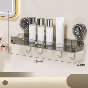 Powerful Adsorption Portable Wall Mounted Storage Shelf