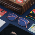 MetroSunnies Max Specs / Anti Radiation Glasses for Women and Men / Eyeglasses Replaceable Lens / Blue Light Eyewear / Metal Optical Frame. 