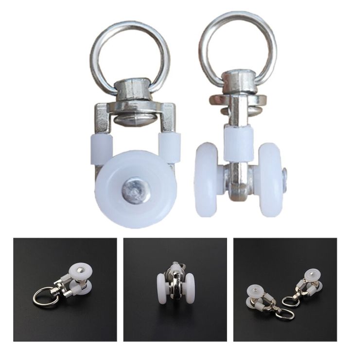 Caldwelllj Curtain Track Carrier Glider Roller Hooks Drapery Wheel Rail
