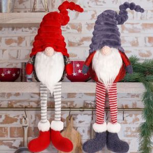 MAOMEI Hoạt hình Búp bê không giáng sinh Dễ thương Thủ công Búp bê gnomes ELF Trang trí nhà cửa Độc đáo Đồ trang trí búp bê treo chân Ngày lễ tình nhân