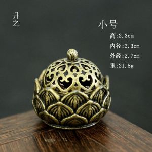 天缘阁 Mini Size Incense Stick Holder Copper Incense Burner Vintage Incense Sticks Sandalwood Insense Base迷你香插