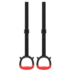 Gymnastic Rings for Kid Professional Home Exercise Rings with Strap Gym Rings Trapeze Rod Pull Up Gym Rings