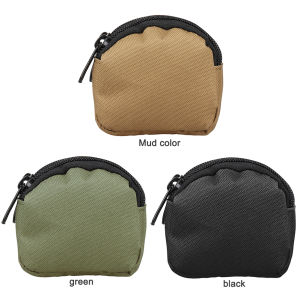 MOJOYCE Outdoor Molle Pouch Camping Zipper Waist Bag Key Coin Small Purse Organizer
