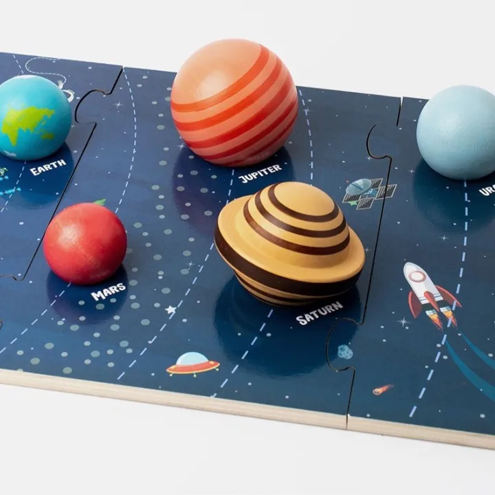 ของเล่นไม้ After kids Solar System Puzzle 