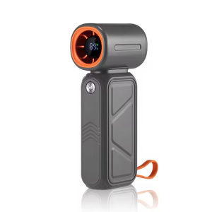 【2-in-1 Fan & Power Bank】Portable Fan with 8000mAh Battery Handheld USB Rechargeable Fan with Built-in Cable Strong Airflow Personal Cooling Fan for Travel Commuting Office (Singapore Stock)