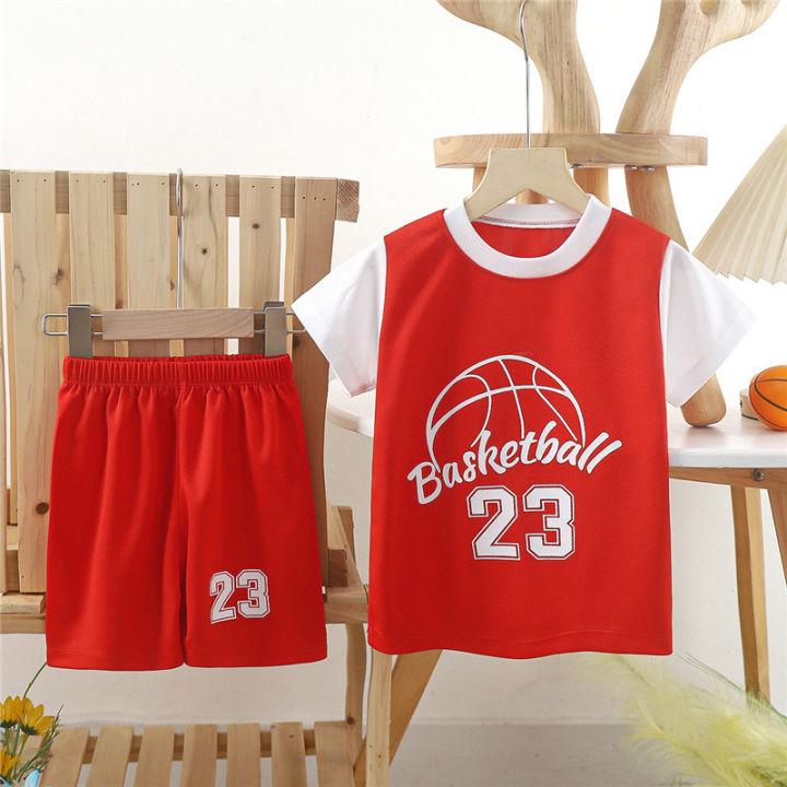 QINN Toddler Kids Boys Sports Jersey Clothing Sets Classical Child