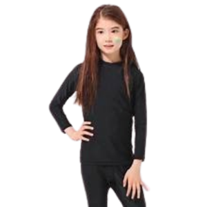 Kaos manset anak Perempuan 3-12 Th Warna Hitam Polos lengan panjang Bahan Premium Dalaman Muslim Baju Manset Olah Raga Adem Nyaman Dipakai