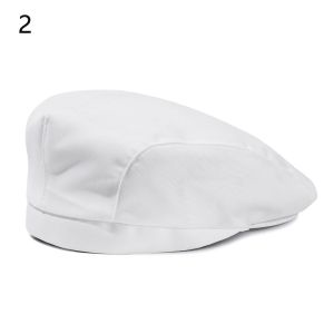 FLYING Hotel Bakey Cafe Round Chef Waiter Caps Work Wear Hats Mesh Patchwork Berets