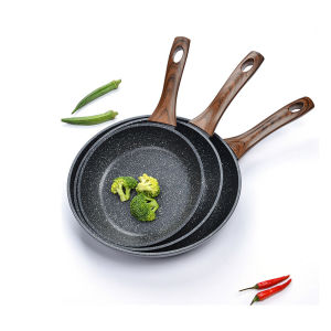 Chảo nhôm chống dính Lock&Lock Baum Marble LBU1203 20cm LBU1243 24cm LBU1283 28cm - Hàng chính hãng dùng được cho bếp từ - JoyMall