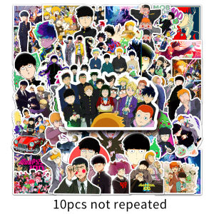 50 cái Anime MOB psycho 100 nhãn dán tranh vẽ tường đề can hoạt hình cho ván trượt tủ lạnh hành lý nhãn dán chống thấm nước đồ chơi trẻ em