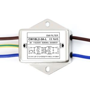 ตัวกรอง CW1B เฟสเดียว250V มีประสิทธิภาพต่อการรบกวนพัลส์อย่างต่อเนื่องและไม่ต่อเนื่องในแหล่งจ่ายไฟ