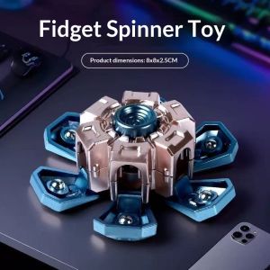 Đồ chơi con quay hồi chuyển ngón tay chuyển đổi sáng tạo amila với thiết kế Mech khoa học viễn tưởng để Relief căng thẳng và vui vẻ