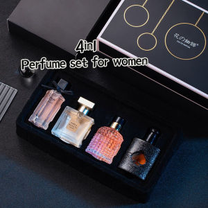 4in1Womens perfume gift box set Gift Set Women Body Spray Fragrance Long Lasting Perfume