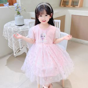 [PRINCESS KESLI] 1-9 Tahun Gaun putri Elsa Pesta Anak Perempuan Frozen imut-imut Princess Rok jala gaya anak-anak