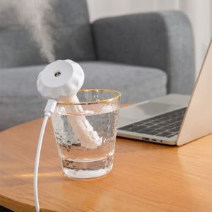 SKJK Portable Diamond Humidifier Plastic USB Aroma Anion Mist Maker Oil Diffuser With LED Lamp Nano Mist Hydrator Home
