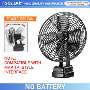 8 Inch Cordless Fan Portable Rechargeable High Power Outdoor Desktop Cooling Fan Adjustable Cordless Fan with 30° Angle Adjustment 1080VF2 Lithium Battery 220 Volts Up to 12 Hours Working Hours