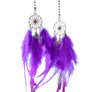 438178 ZXC Dream Catcher Car Pendant Feather Mirror Pendant Home Decor Ornaments Car Interior Accessories Dream Catcher Feather Car Pendant