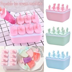 8 Grid Frozen Ice Cream Lolly Juice Maker Pop Mold Popsicle Mould Mould Icebox