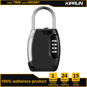 KIPRUN Key Lock Box Metal Weatherproof Wall Mount Key Safe Box 4 Digit Combination Key Storage Lock Box Holds 5 Keys for Indoor and Outdoor