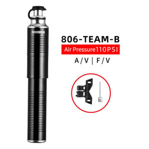 ROCKBROS Bơm Xe Đạp xách tay 80-160 PSI Hợp kim nhôm với đồng hồ đo áp suất Inflator van Presta tay máy bơm hơi nhở núi AV/FV xe đạp xe đạp đường trường accessosries