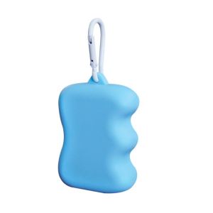 CHLOCH Loại dùng cho thực phẩm Túi đựng thức ăn cho chó bằng silicon Không chứa BPA Kèm theo móc khóa Túi đựng đồ ăn cho chó Bền bỉ Di động Máy phát thức ăn cho thú cưng Phần thưởng cho việc huấn luyện thú cưng