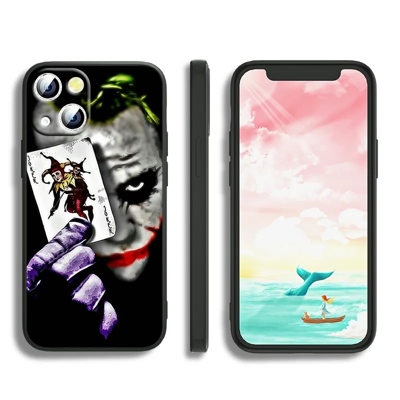 Happy Face Joker Phone Case For Apple iPhone 14 13 12 11 mini XS