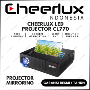 CHEERLUX INDONESIA | PROYEKTOR PRESENTASI CL770 TANPA TV TUNER 4000 LUMENS 1080P FHD