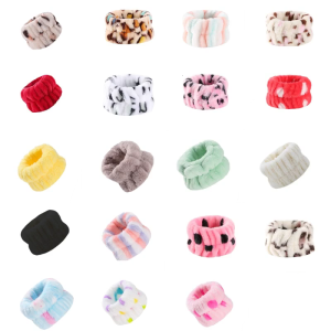 1PC Wrist Spa Washband Microfiber Wrist Wash Towel Band Wristband Scrunchy for Washing Face Absorbent Wrist Sweatband