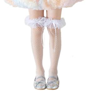 Thoáng khí ren vớ ngọt ngào cho trẻ em tính năng đáng yêu Bowknot cạnh cô gái đáng yêu trong vớ ống cho trang phục mùa hè
