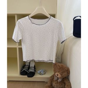 BL20847 Dottie Crinkle Edge Basic Tee