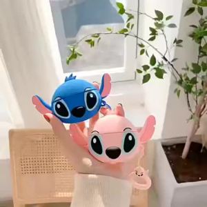 Cute Cartoon Stitch airpods Pro2 Suitable for Bluetooth earphone cases 1/2/3/4 Generation Shell