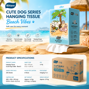 [6 pcs]Botare Air Cushion Tissue ZOGGY co-branded Deluxe Soft Pack Facial Tissue Large 4-ply Baby tissue 1500 sheets Face towel baby tissue