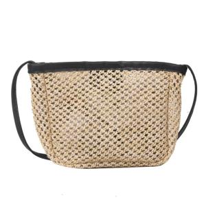 2023 New Crossbody Bag Mini Square Bags Straw Weave Summer Bag Fashion Shoulder Bag for Women Girl Leisure Lady Purse